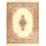 Oriental Area Rug in Ivory