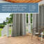 Ensemble de 2 rideaux à œillets TANTES ET CAMPAGNES Cabana pour intérieur et extérieur-20584539-48004397