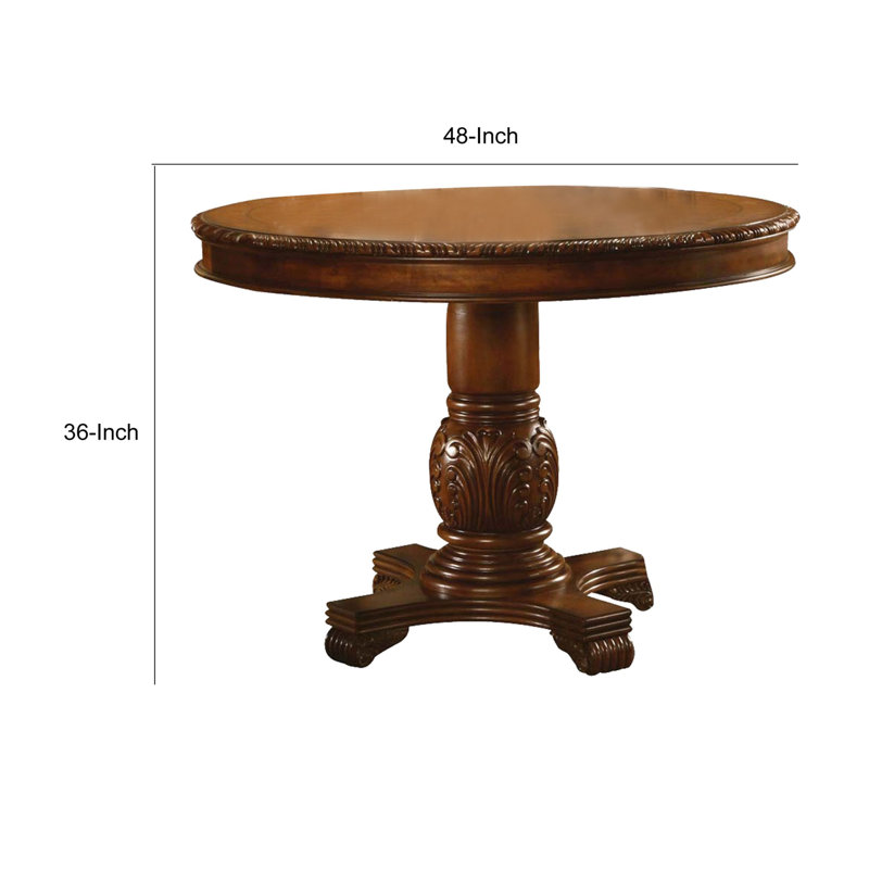 Jane Round Dining Table, Brown