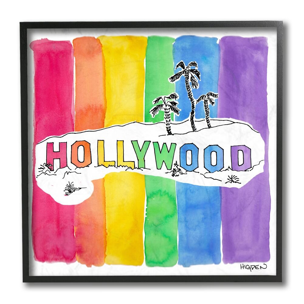 https://assets.wfcdn.com/im/36962803/compr-r85/1286/128605793/vibrant-hollywood-hills-watercolor-rainbow-text-by-mark-higden-print.jpg