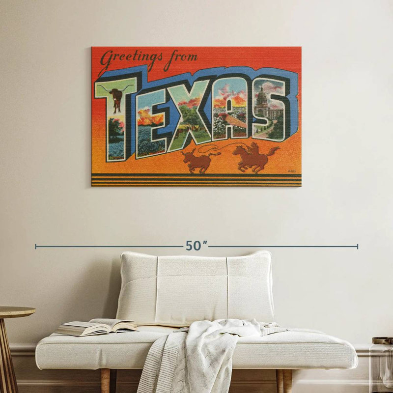 Ravi Greetings From Texas, 26" H x 39" W