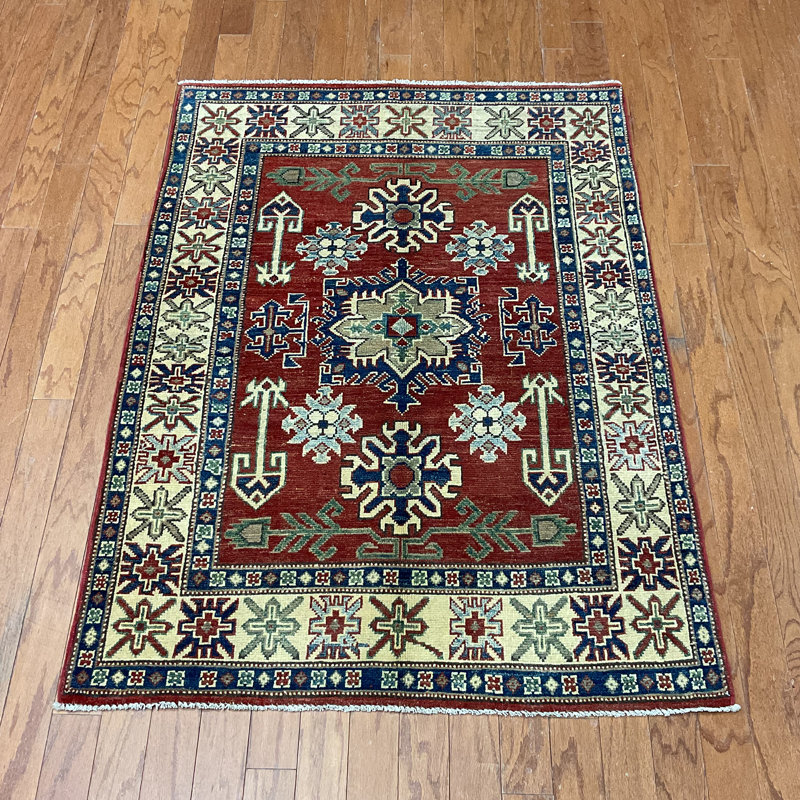  Handmade Kazak Wool Rug