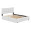 Upholstered Platform Bed With Classic Headboard And 4 Drawers-455778803