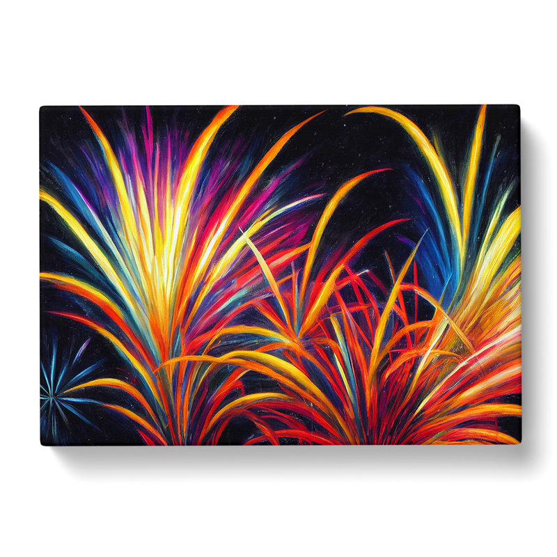 Flourishing Fireworks - Wrapped Canvas, 40cm H x 60cm W x 3cm D