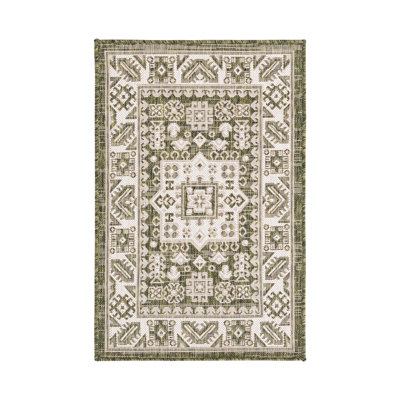 Tapis intérieur / extérieur brun Anarsja Southwestern