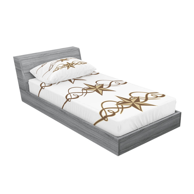 Microfiber Sheet Set, Twin Sheet Set with Fitted Sheet