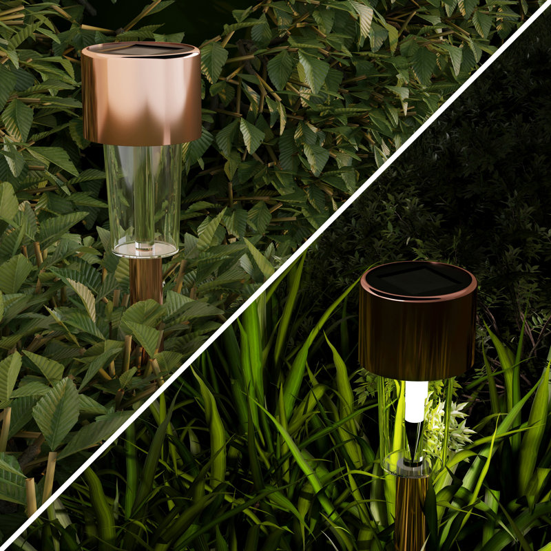 Bronze Stainless Steel Solar Pathway Light Set of 12