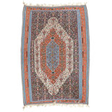 Hand Knotted Wool Area Rug in Multi