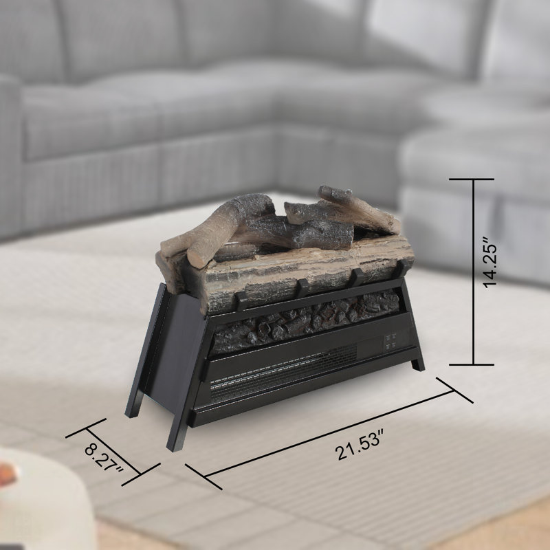 Foyer électrique avec ensemble de bûches 3D, chauffage infrarouge pour un chauffage intérieur confortable et efficace