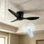 Flush Mount Ceiling Fan Without Light-408971535