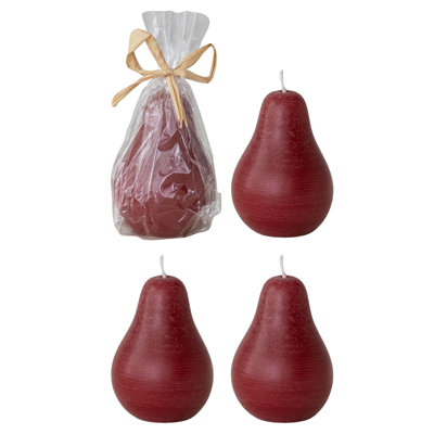 Pear Shaped Paraffin Candle