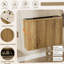 Armoire murale pliante avec évier crème-247055423