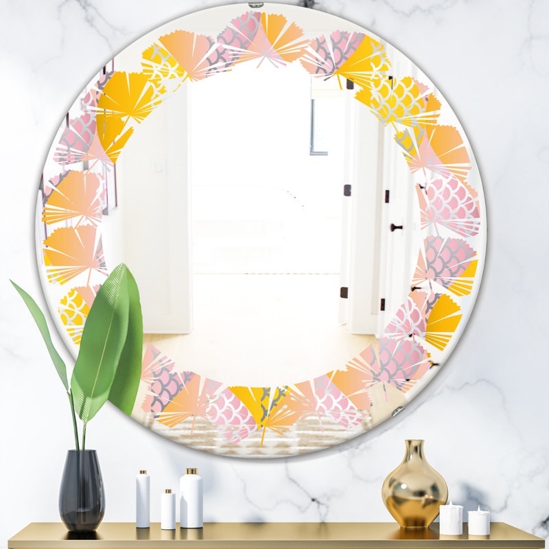 Miroir mural Leaves, H 31,5 po x l po