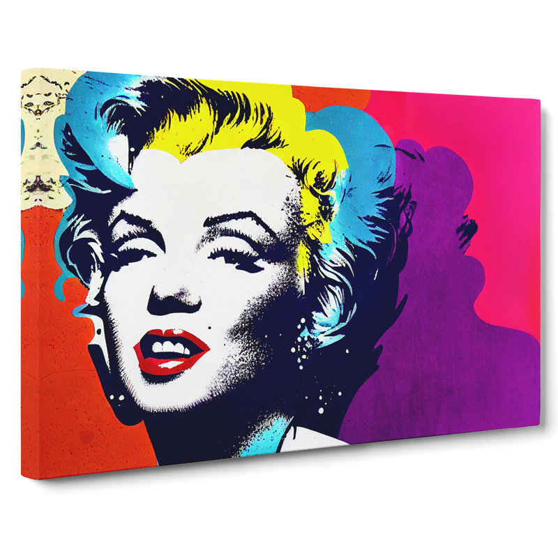 Pop Art Marilyn Monroe Vol.4 Abstract - Wrapped Canvas, 50cm H x 76cm W x 3cm D