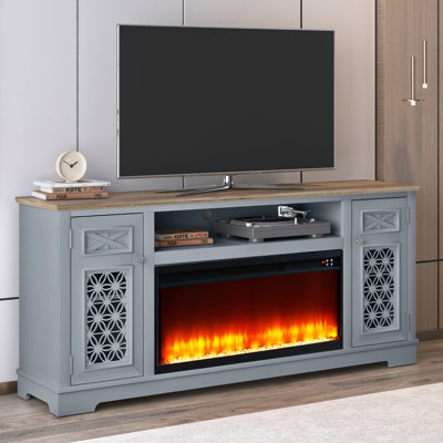 Meuble télé avec foyer