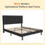 Base de lit tapissier moderne et simple, base de matelas avec lattes en bois, sans sommier requis pour un soutien solide-832183016-832183018