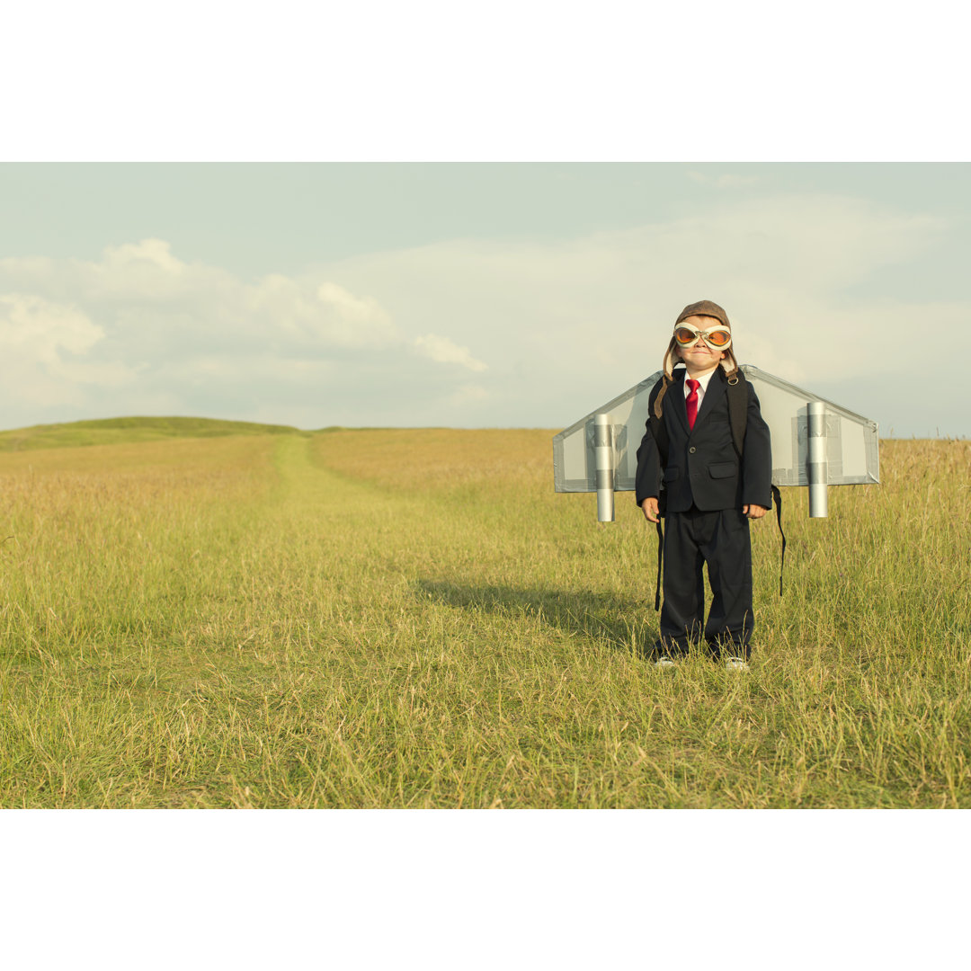 Young Boy Wearing Business Suit von RichVintage - Kunstdrucke ohne Rahmen auf Leinwand