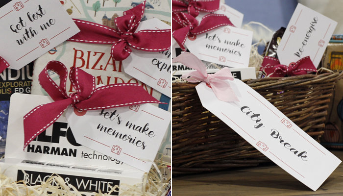 fill your DIY hamper with travel essentials and the odd luxury too