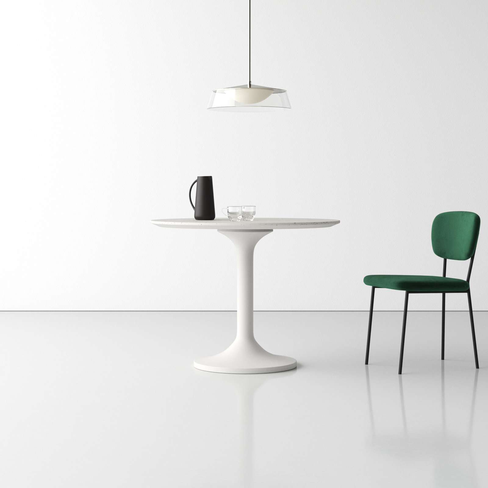 Lourdes 39.4'' Round Dining Table