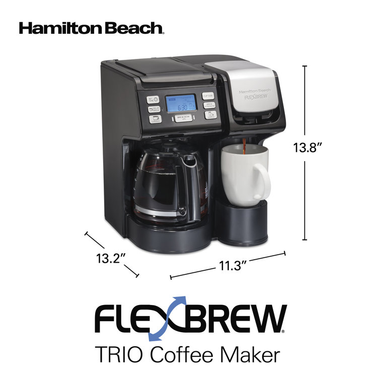 Hamilton Beach - FlexBrew Trio Coffee Maker - Black