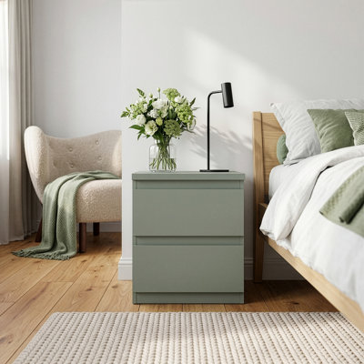 Edmore 2 Drawer Bedside Table