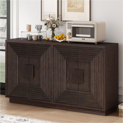 Sideboard With 4 Doors And Inner Adjustable Shelves