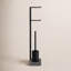 Meno 28.6" Metal Toilet Brush Set