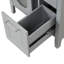 Meuble-lavabo moderne avec lavabo en céramique, deux tiroirs et tablette réglable-851454691