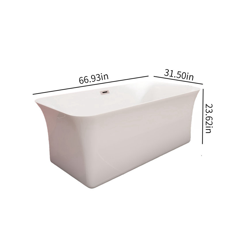 Ensemble de baignoire et douche H 66,93 po x H 23,62 po