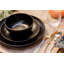 Mikasa Jardin Midnight Stoneware Dinner Set, Black