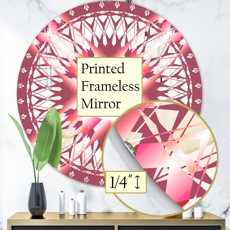 Miroir d'appoint Sunburst, H 23,6 po x l 23,6 po