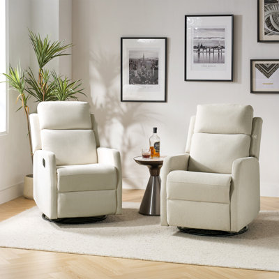 Pancu 26.5" W Water Resistant Swivel Rocker Recliner