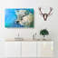 Cow In The Meadow With Blue Light - Wrapped Canvas Painting-56654659