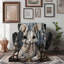 Fare Art Hare - couverture en sherpa de qualité supérieure 1 pièce - impression d'art luxueux-96939449