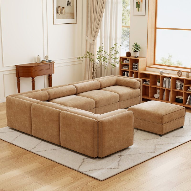Canapé modulaire moderne avec rangement 6 pièces Modern