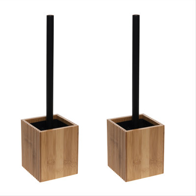 Bath Bliss Plastic Toilet Brush And Holder