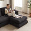 Canapé modulaire 102,2 pouces avec repose-pieds-341420467