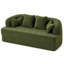 Canapé-lit de style incurvé pliable sans cadre avec coussins pour petits appartements et chambres d'amis de style moderne et minimaliste 30D-129229682