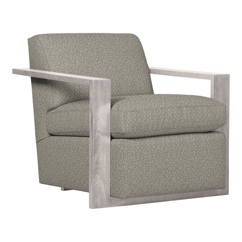 Thom Filicia Home 32" Wide Upholstered Armchair, Dove Gray, Tuck Graphite