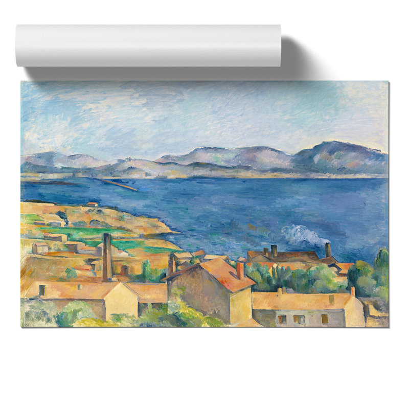 The Bay Of Marseille by Paul Cezanne - No Frame Painting, 30cm H x 42cm W x 0.1cm D