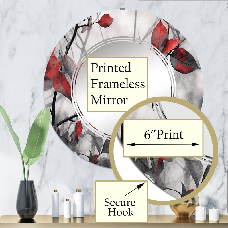 Miroir mural Wendee, 32 po x 32 po