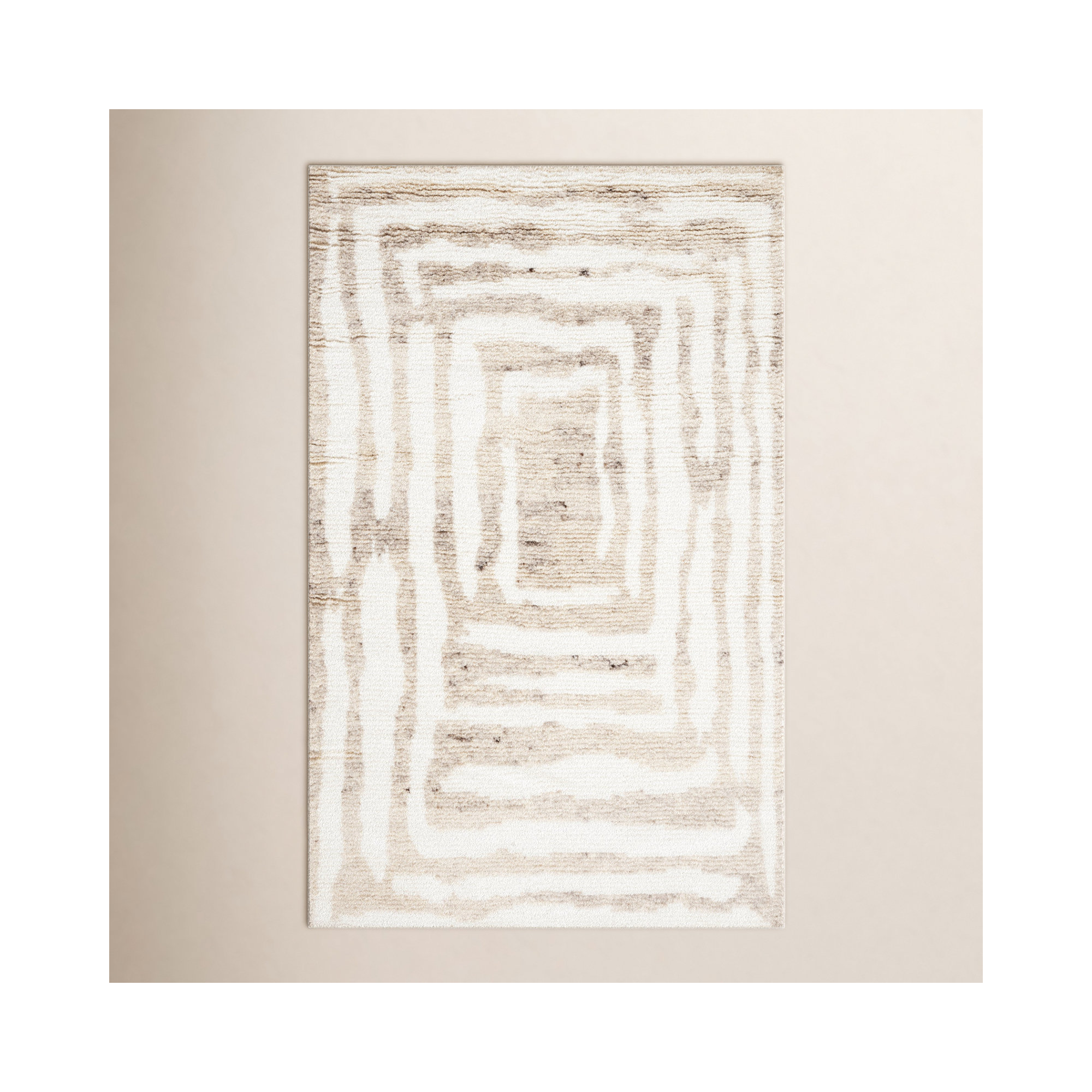 Kass Handmade Wool Rug, Rectangle 5' x 8'