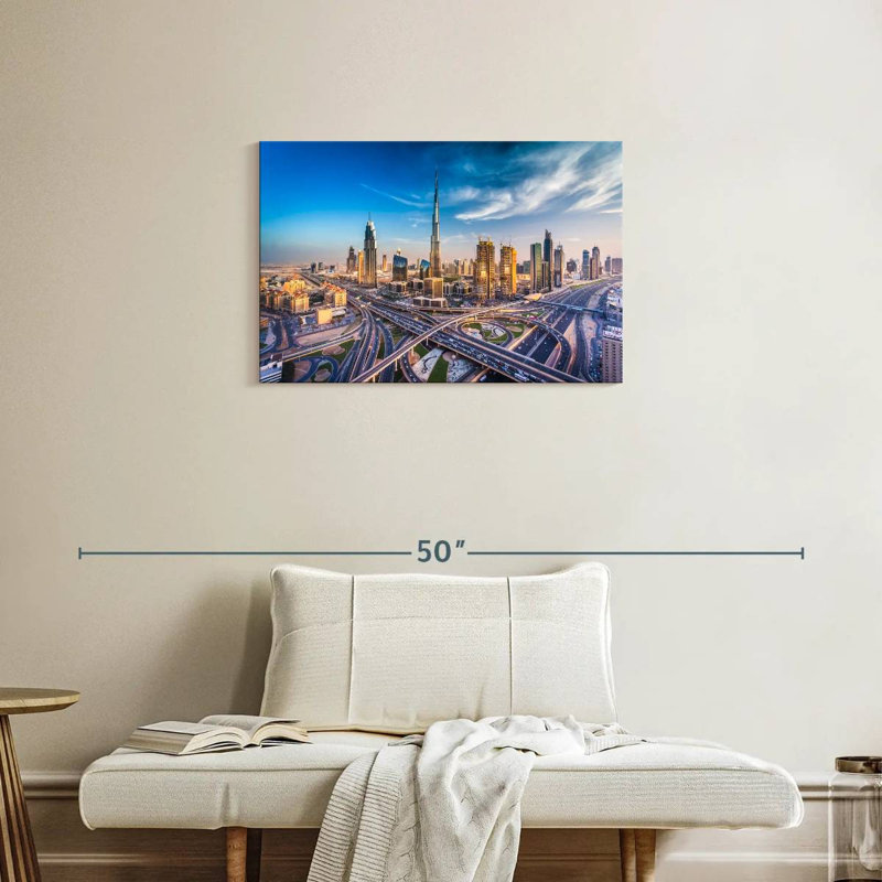 Nicci Dubai Busy Highway, 20" H x 30" W