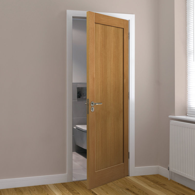 Etna Oak Fire Door Unfinished, 198.1cm H x 83.8cm W x 4.4cm D
