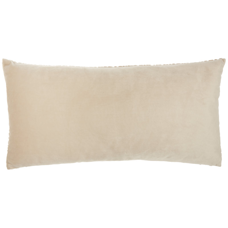 Animal Print Throw Pillow, Beige, 12" H x 24" W, Rectangular