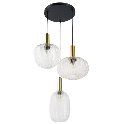 Anneli 3 - Light Gold Cluster Pendant