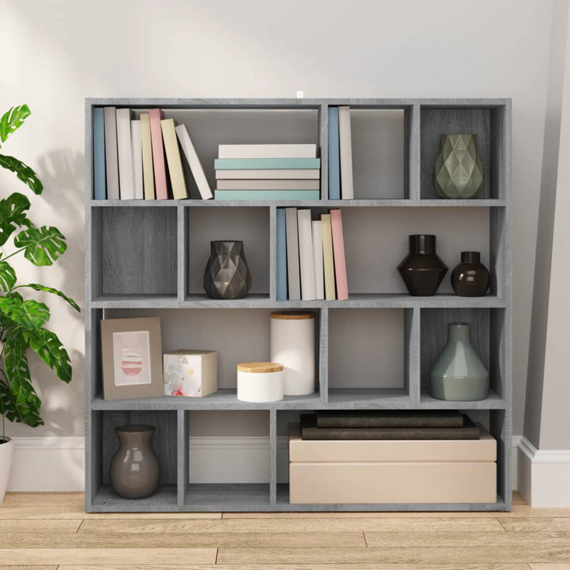 Lencola Bookcase, Grey Sonoma