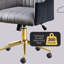 Chaise de bureau en velours Mariachristina-88632056
