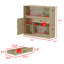 Dual-Zone Reptile Terrarium With Tempered Glass & Storage Cabinet