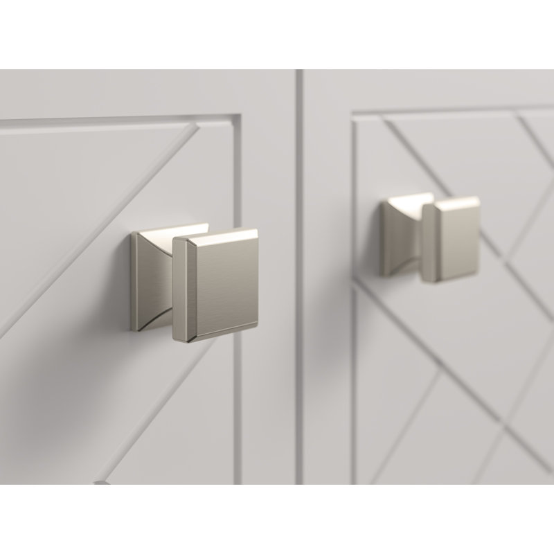 Poignée d'armoire Beauxline, Nickel brossé